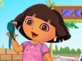 Игра Dora at menagerie dress up