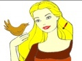 Игра Princess And Bird Coloring