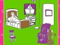 Ігра Cat in the bedroom coloring