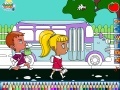 Игра In a Hurry to School: Coloring