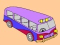 Игра Modern school bus coloring