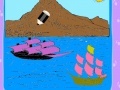 Игра Vessels on the island coloring