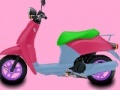 Игра Pink motorcycle coloring