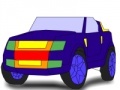 Игра Land jeep coloring
