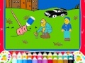 Игра Farmer and child coloring