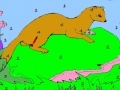 Игра Tired beaver coloring