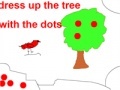Игра Dress up the tree with the dots