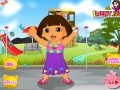 Игра Dora out to park. Dressup