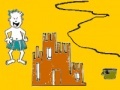Игра Sand castles on the beach coloring