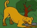 Игра Dog Grabs Something Coloring
