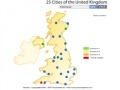 Игра 25 cities of the United Kingdom