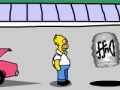 Игра The Simpsons In Homers Beer Run