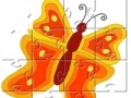 Игра Yellow And Orange Butterfly Jigsaw