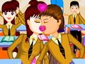 Игра School Student Kissing