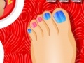 Игра Floral Toe Nail Designs
