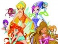 Игра Great puzzle with Winx