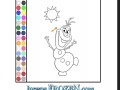 Игра Coloring: Olaf on the Sun