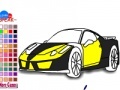 Игра Fast yellow car coloring