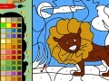 Игра Little lion coloring
