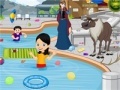 Игра Frozen Pool Party Cleaning