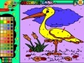 Игра Mountain heron coloring