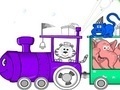 Игра Animal Train Coloring