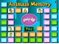 Игра In cards with animals on memory
