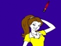 Игра Beautiful student coloring