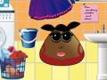 Игра Pou girl washing clothes and shoes