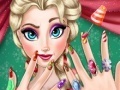 Игра Elsa Christmas Manicure