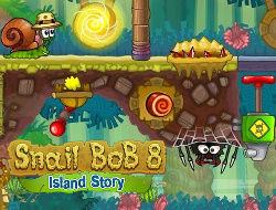 Игра Улитка Боб 8: история на острове онлайн.