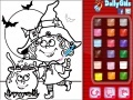 Игра Witch Halloween Coloring