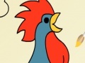 Игра Painting by numbers. Cockerel.