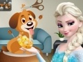Игра Elsa. Dog care