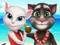 Игра Talking cat Tom and Angela Summer luggage