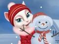 Игра Talking Tom Playing Snowballs 