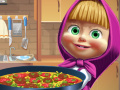 Ігра Masha and the bear Cooking Tortilla Pizza 