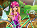 Игра Girls fix it Rapunzel's bicycle