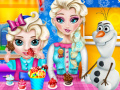 Игра Elsa Baby Carring Slacking