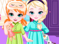 Игра Frozen Baby Sisters Bedtime