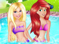 Игра Barbie & Ariel Pool Party