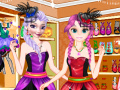 Игра Elsa and Anna Freaky Shop 