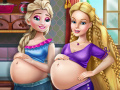 Игра Elsa and Barbie Pregnant BFFS