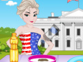 Игра Elsa American Flag Cake