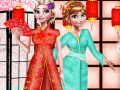Игра Elsa And Anna Japan Fashion Experience 