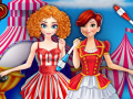 Игра Elsa and Anna Going to Circus