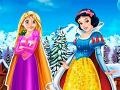 Игра Rapunzel And Snow White Winter Dress Up