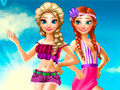 Ігра Elsa And Anna Summer Vacation