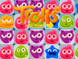 Игра Тролли: Матч желе онлайн.
