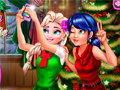 Ігра Ladybug And Elsa Xmas Selfie